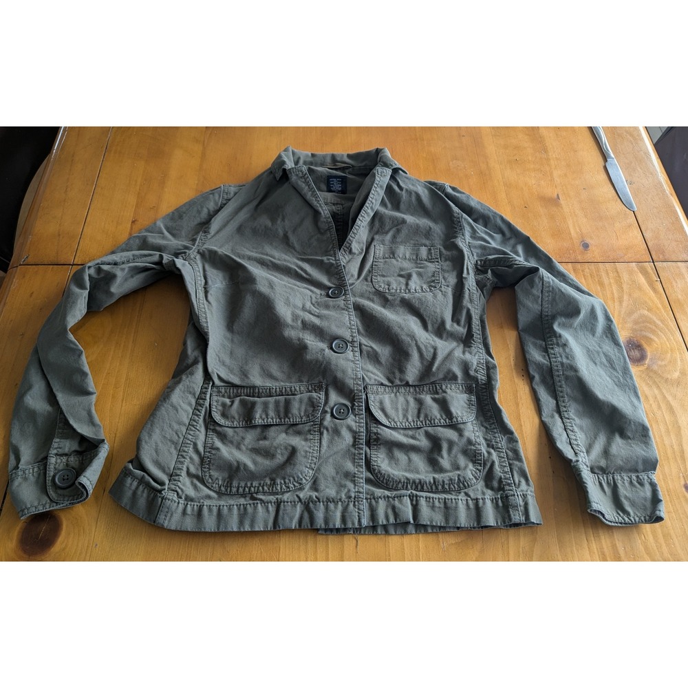 GAP Olive Green Utility Military Style Jacket Women's Medium Outerwear